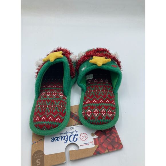 Dearfoam Unisex Men's 7-8‎ Women's 9-10 Christmas Slippers New - Picture 6 of 7